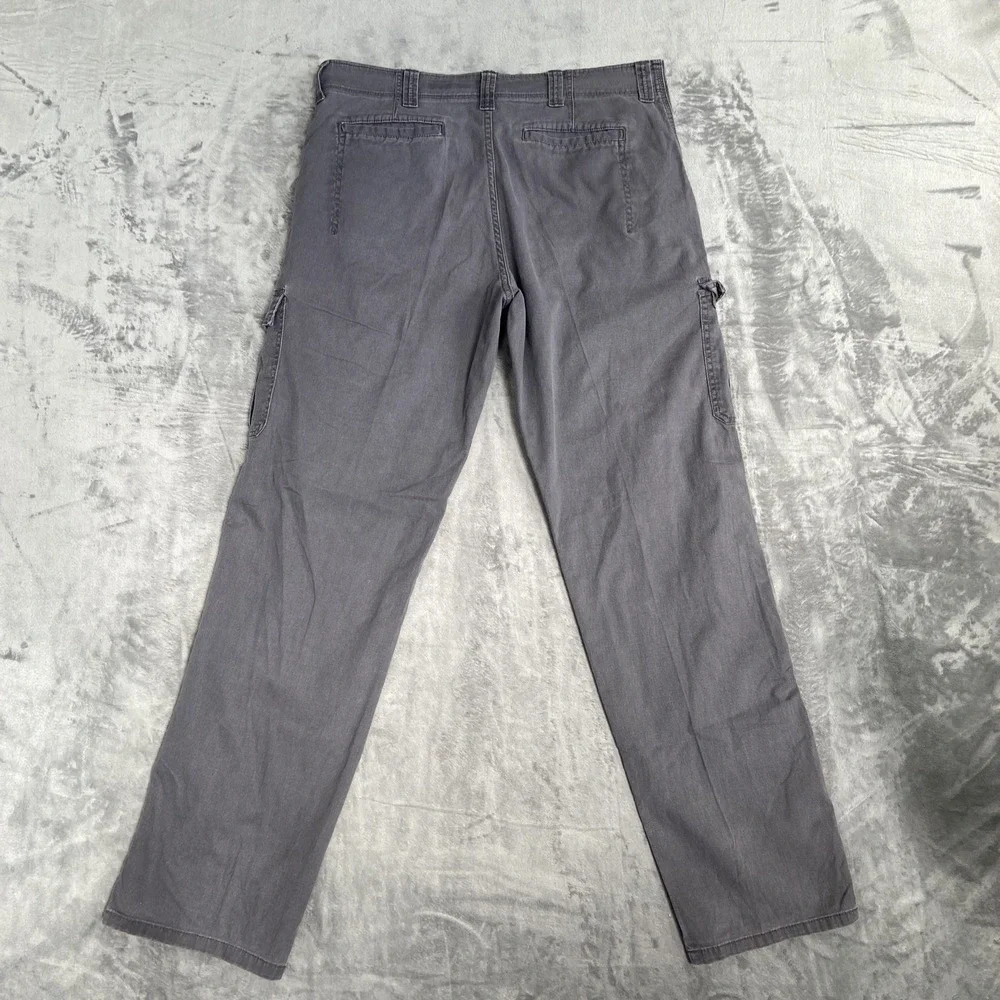 Wrangler Relaxed Fit‎ Cargo Pants Men's Size 34x34 Gray Work Pants